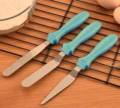 3pcs Cake Decorating Tools Stainless Steel Spatul