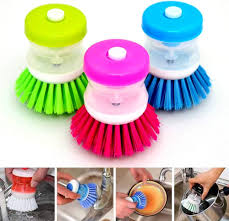 Dishwashing Brush With Liquid Soa