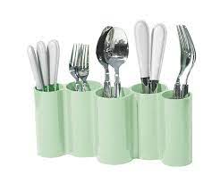 Homeket 5-Partition Multi-Purpose Cutlery & Cosmetics Brush Holder Organize