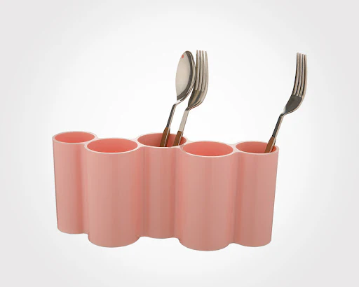 Homeket 5-Partition Multi-Purpose Cutlery & Cosmetics Brush Holder Organizer