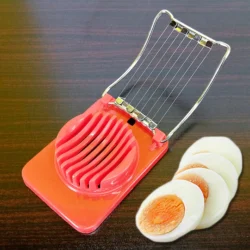 Plastic Egg Slicer With Stainless Steel Threads