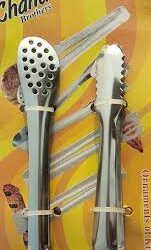 Serving Food Tongs Stainless Steel Chimta Set of 2 Piec