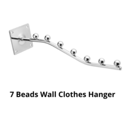 Wall Mount Iron Rod With 7 Balls In Chrom