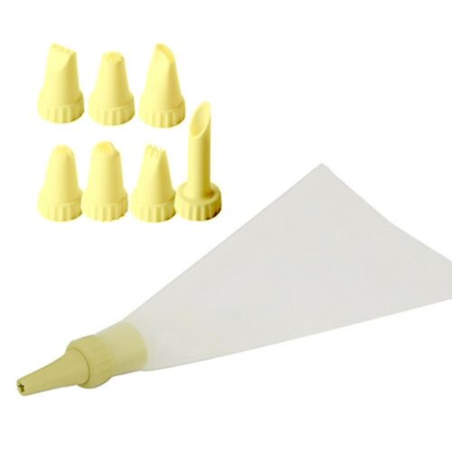 infeng Cake Icing Bag with 7 Nozz